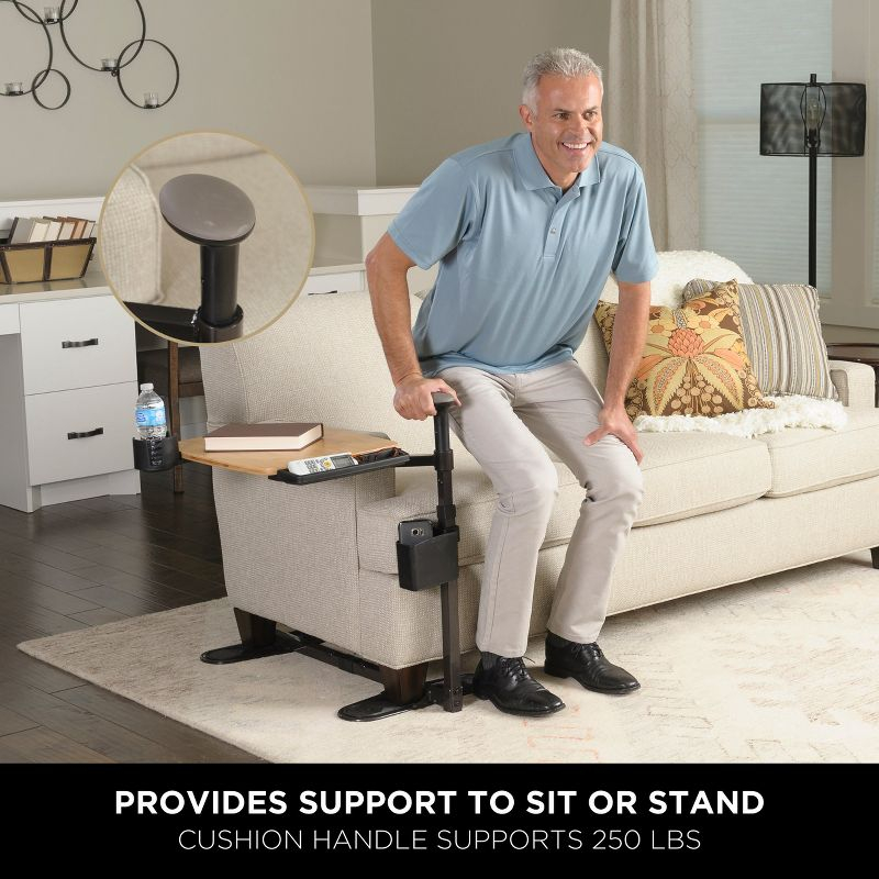 Signature Life Independence Tray Table, Bamboo Swivel TV Tray & Laptop Desk