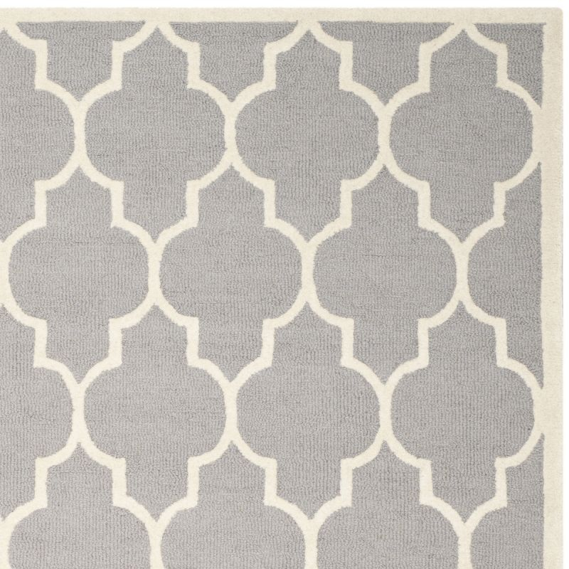 Cambridge CAM134 Tufted Indoor Area Rug - Silver/Ivory - 8'x10' - Safavieh
