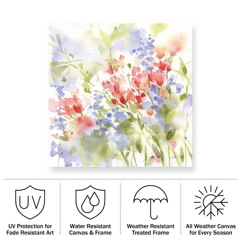 Trademark Fine Art - Katrina Pete 'Spring Meadow II' Outdoor Canvas - 14x14
