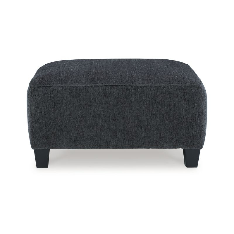 Signature Design by Ashley Contemporary Abinger Oversized Accent Ottoman Chenille Smoke