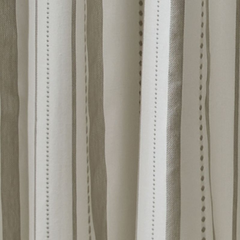 Split P Larkin Stripe Tan Shower Curtain 72" x 72"