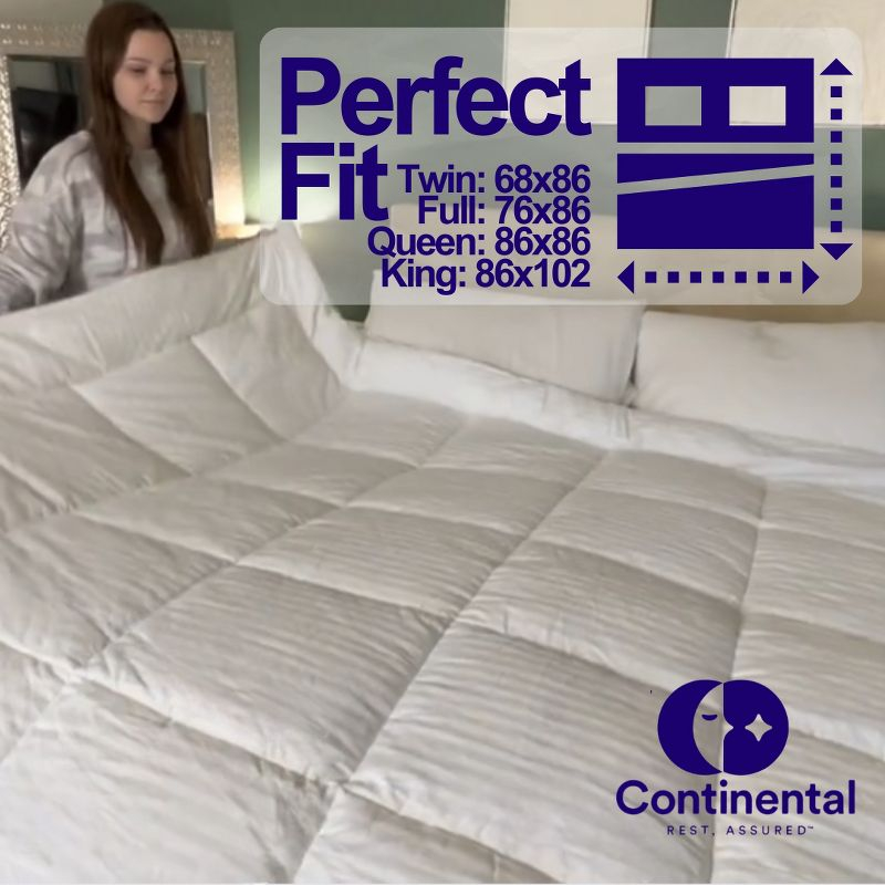Continental Bedding Affinity All Season Down Alternative Duvet Insert Comforter Twin Size