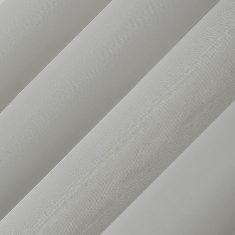59"x95" No. 918 Sheer Emily Voile Rod Pocket Curtain Panel Silver Gray: Transitional Indoor Polyester Drapery
