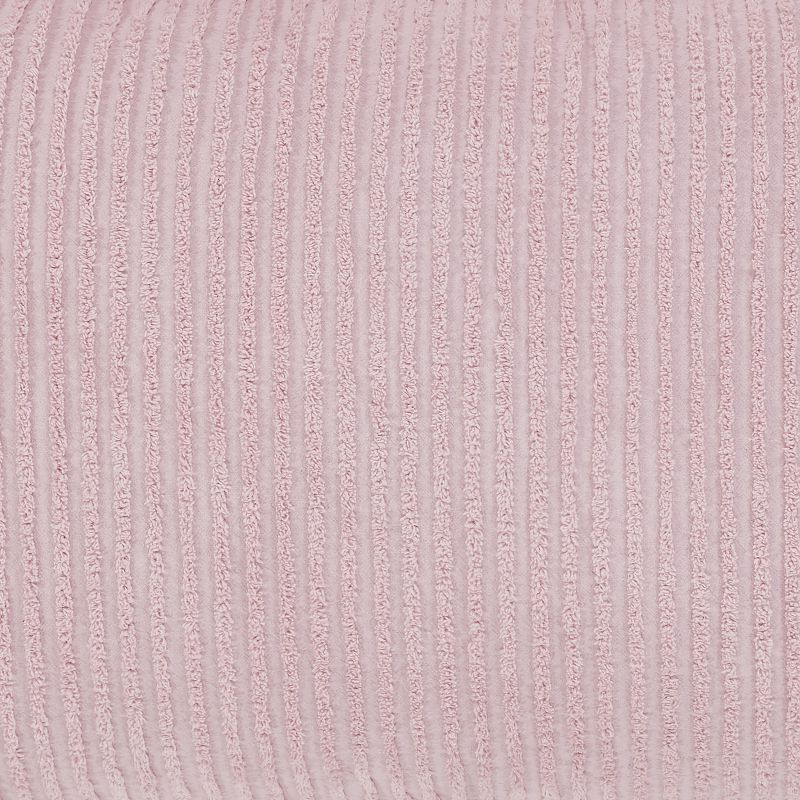 Twin Jullian Collection 100% Cotton Tufted Unique Luxurious Bold Stripes Design Bedspread Pink - Better Trends