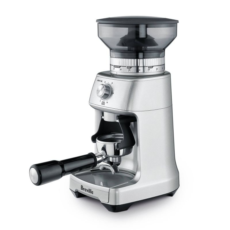 Breville 12oz Dose Control Pro Stainless Steel Coffee Grinder Silver BCG600SIL: 60 Settings Burr Espresso Grinder