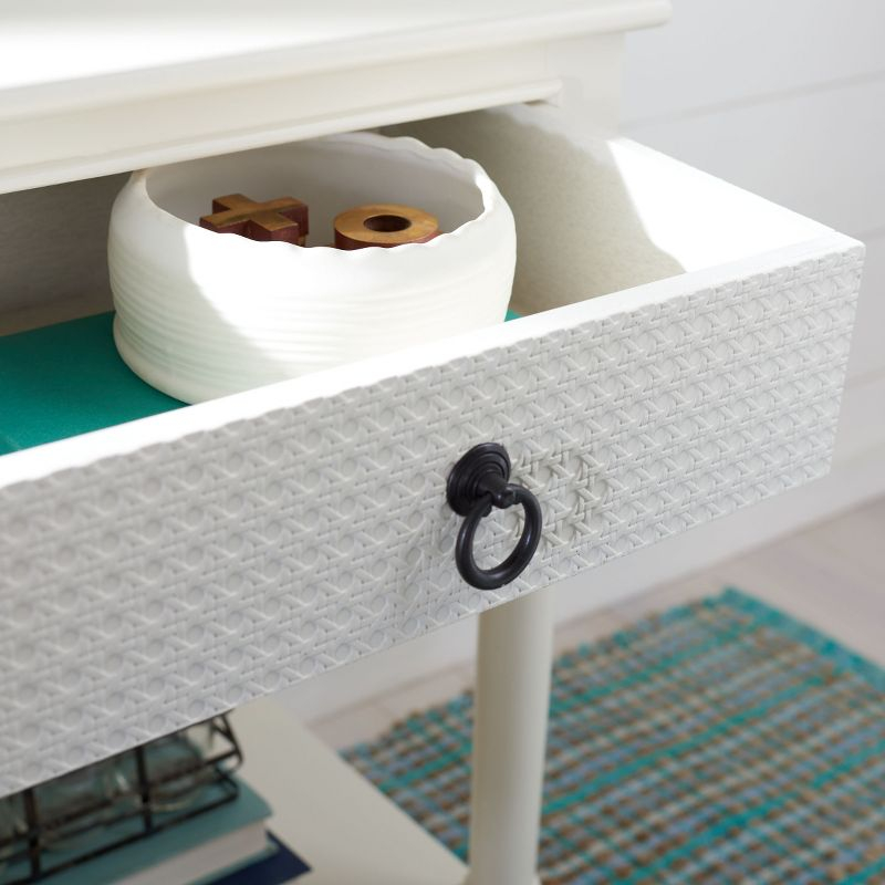 Haines 1 Drawer Accent Table - ACC5720D - White - Safavieh