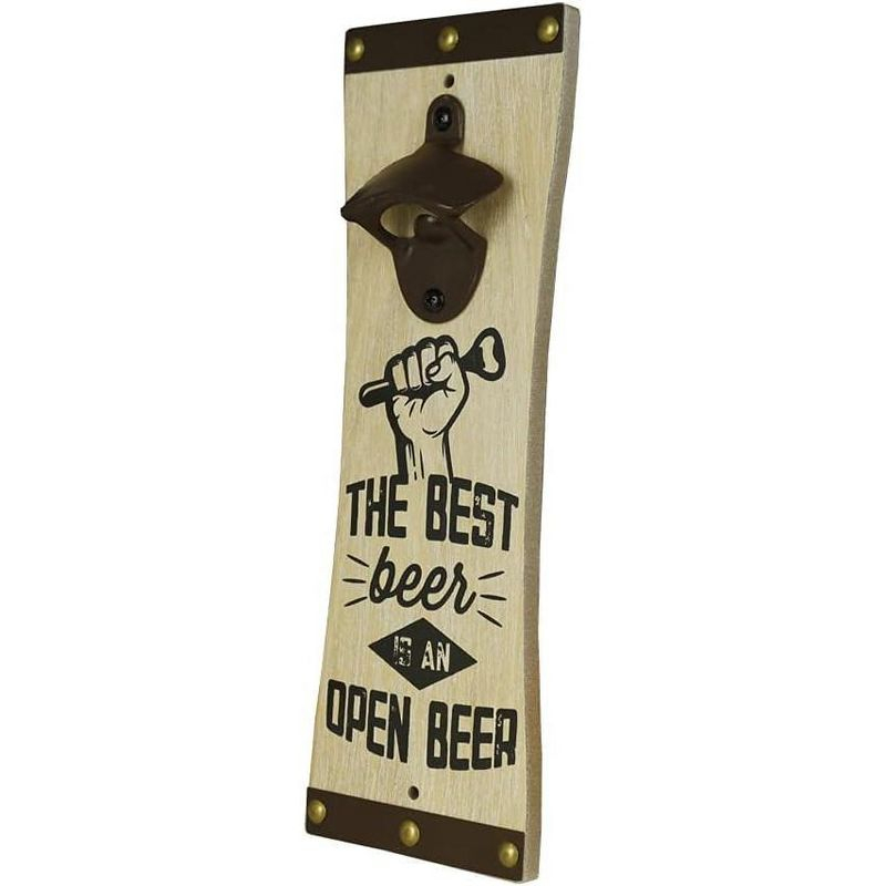 Amber Fight Gear Wall-Mounted Bottle Opener for Beer, Soda, and Pop Modern & Elegant Kitchen and Barware
