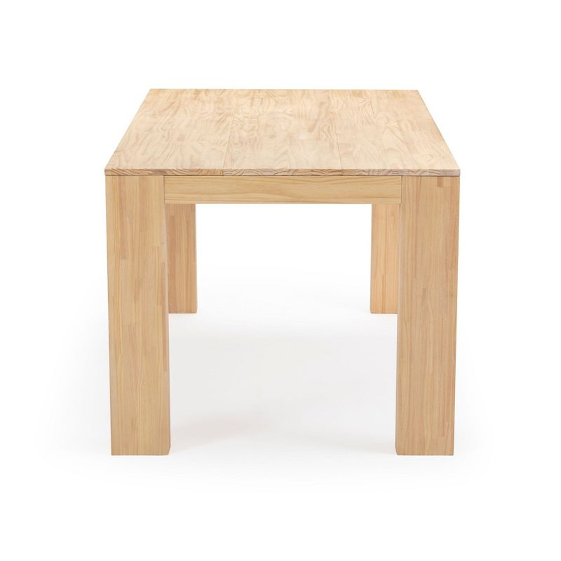 Plank+Beam 72" Modern Dining Table for 6, Solid Wood Rectangular Dining Table for Kitchen/Dining Room, Blonde Wirebrush