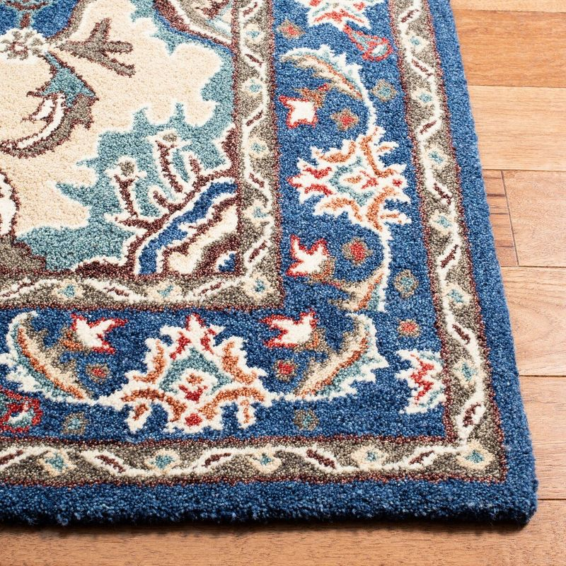 Antiquity AT520 Hand Tufted Area Rug - Blue/Ivory - 3'x5' - Safavieh.