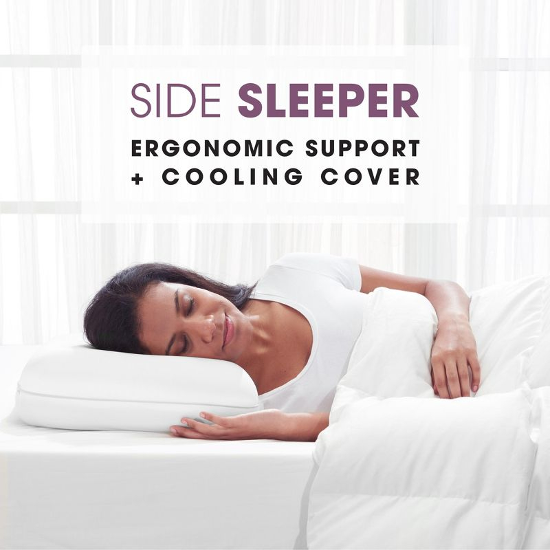 Dream Serenity Cooling Side Sleeper True Support Memory Foam Pillow