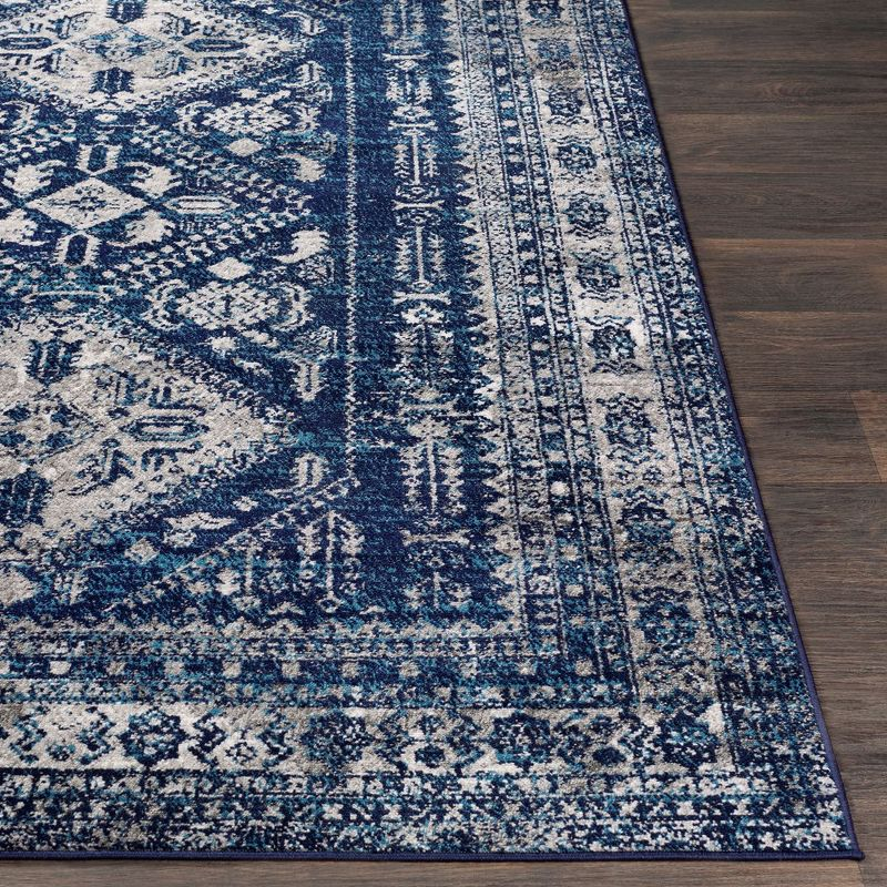 Livabliss Monte Carlo 6'7"x9' Rectangle Woven Indoor Area Rugs Navy