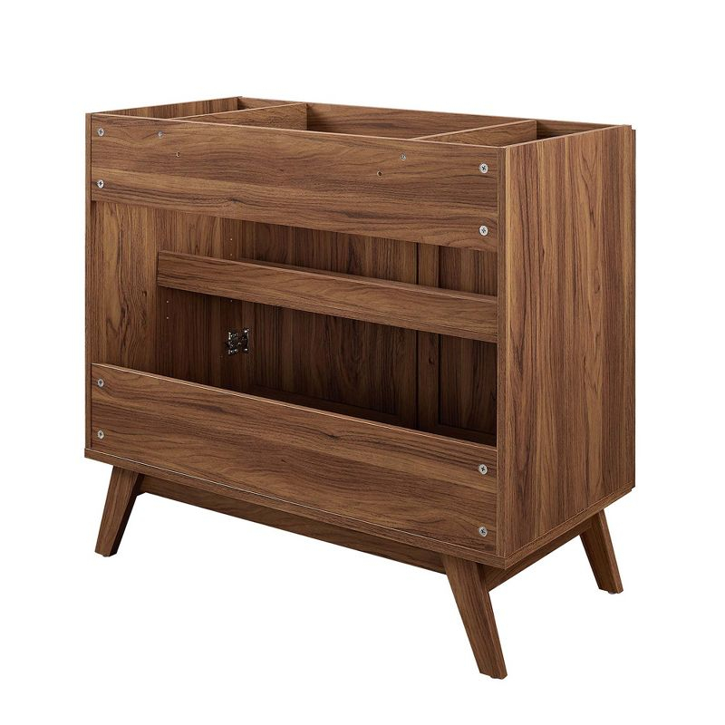 Modway Soma 36" Bathroom Vanity – Modern Sink Cabinet with Wood Grain Texture and Soft-Close Doors (Sink Not Included)