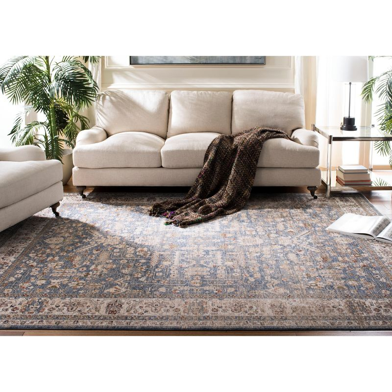 Heirloom HRL704 Power Loomed Area Rug - Light Blue/Ivory - 8'x10' - Safavieh.