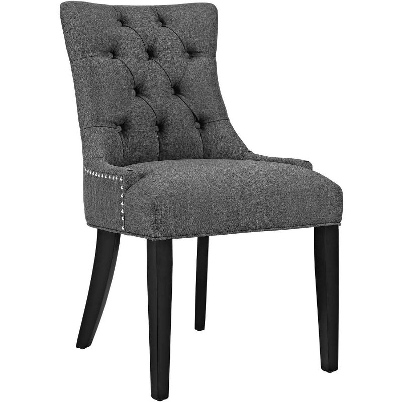 Modway Regent Dining Side Chair Fabric Set of 2 - Gray