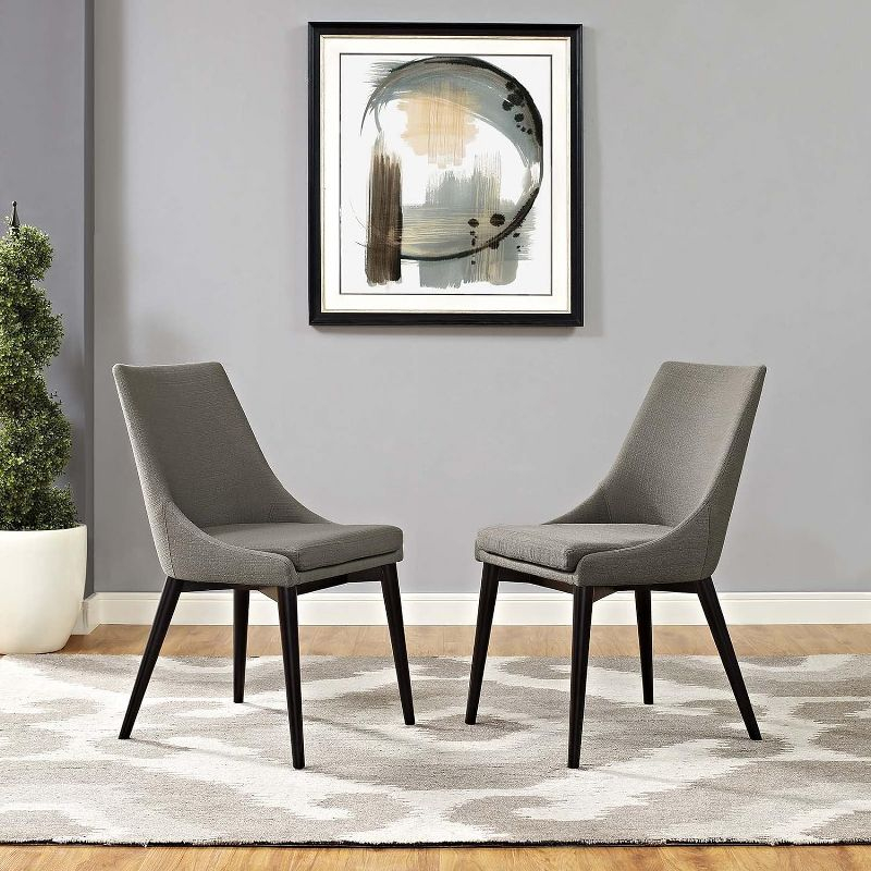 ModwayViscount Dining Side Chair Fabric Set of 2