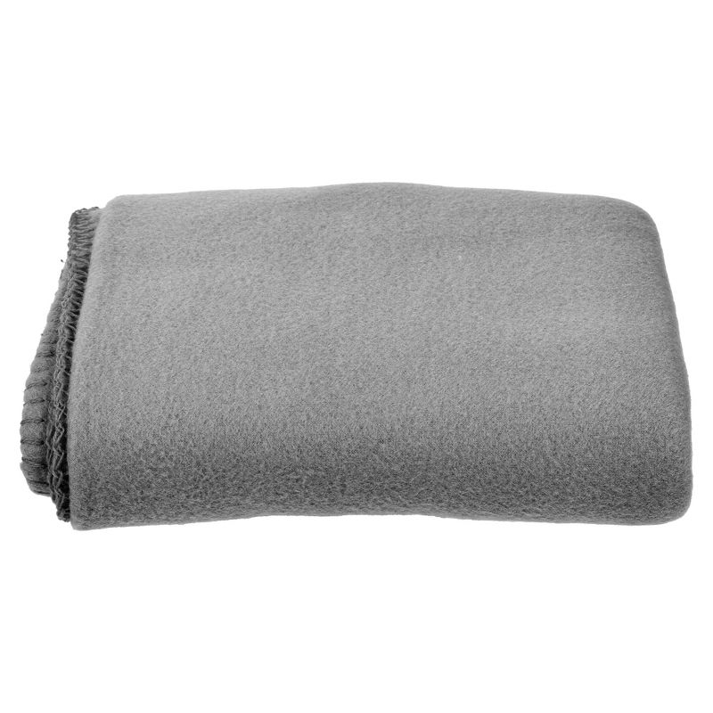 Lexi Home Super Soft 50 x 60 Cozy Fleece Throw Blanket - Gray
