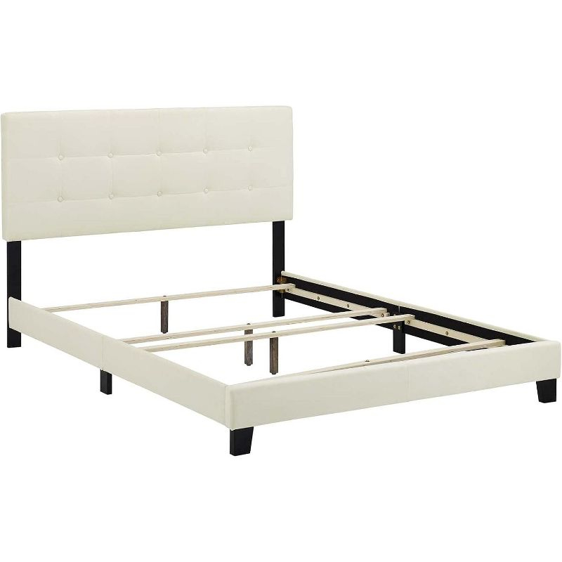 Modway Amira Full Performance Velvet Bed - Ivory