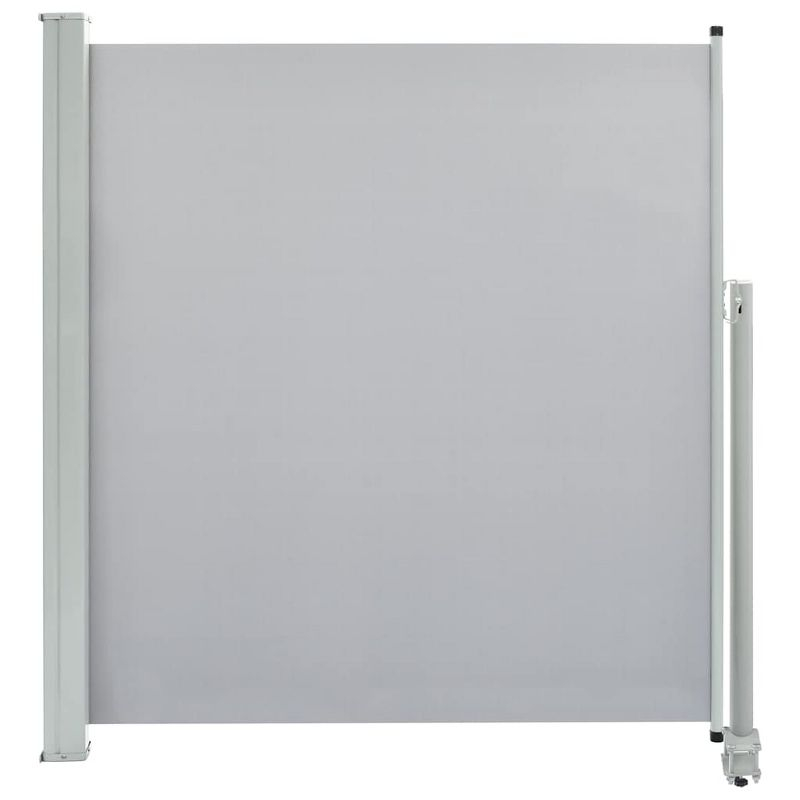 vidaXL Patio Retractable Side Awning 55.1"x118.1" Gray