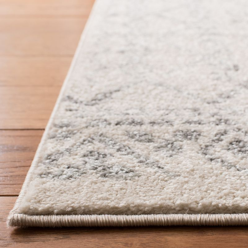 Tulum TUL268 Power Loomed Accent Rug - Ivory/Grey - 3'x3' - Safavieh.