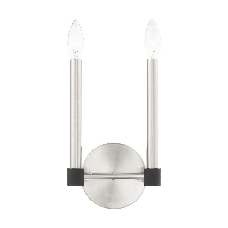 Livex Lighting Karlstad 2 - Light Wall Light in  Brushed Nickel