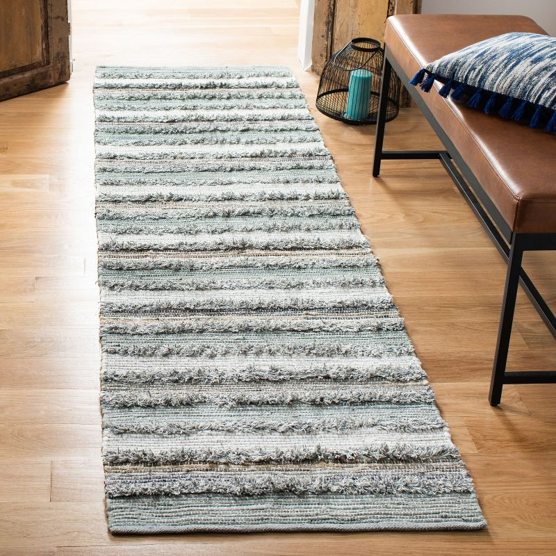 Montauk MTK951 Hand Woven Runner Rug - Grey/Multi - 2'3"x8' - Safavieh.