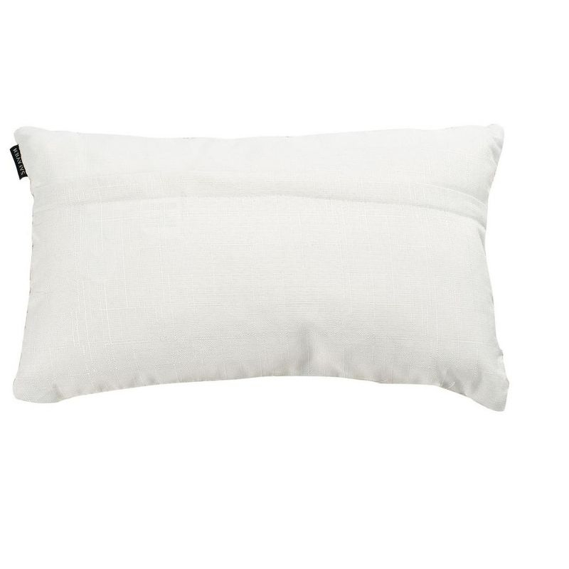 Shag Modish Metallic Pillow - Metallic Snow - 12"X20" - Safavieh