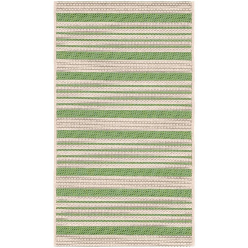 Courtyard CY6062 Power Loomed Indoor/Outdoor Accent Rug - Green/Beige - 2'x3'7" - Safavieh.