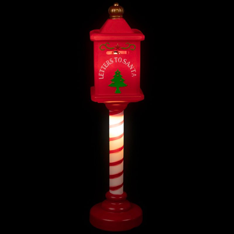 Northlight Lighted Letters To Santa Mail Box Blow Mold Outdoor Christmas Decoration - 40.5"