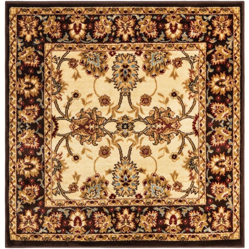 Unique Loom 4' 1 x 4' 1 Square Cream Voyage Springfield Area Rug