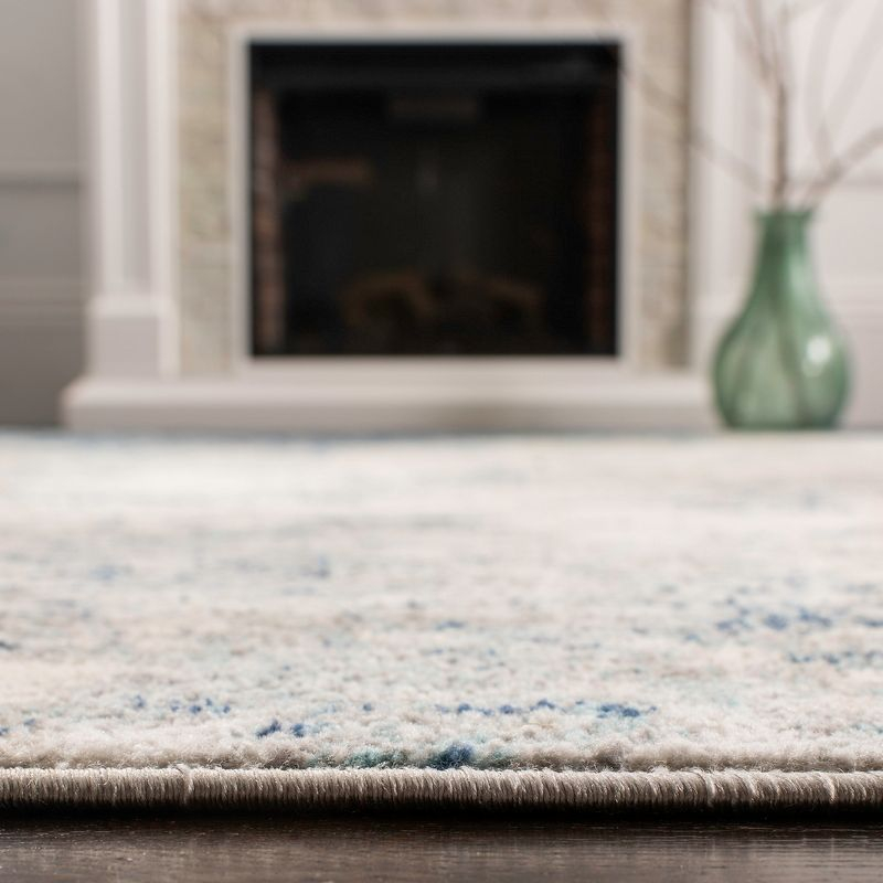 Brentwood BNT822 Power Loomed Area Rug - Light Grey/Blue - 8'x10' - Safavieh.