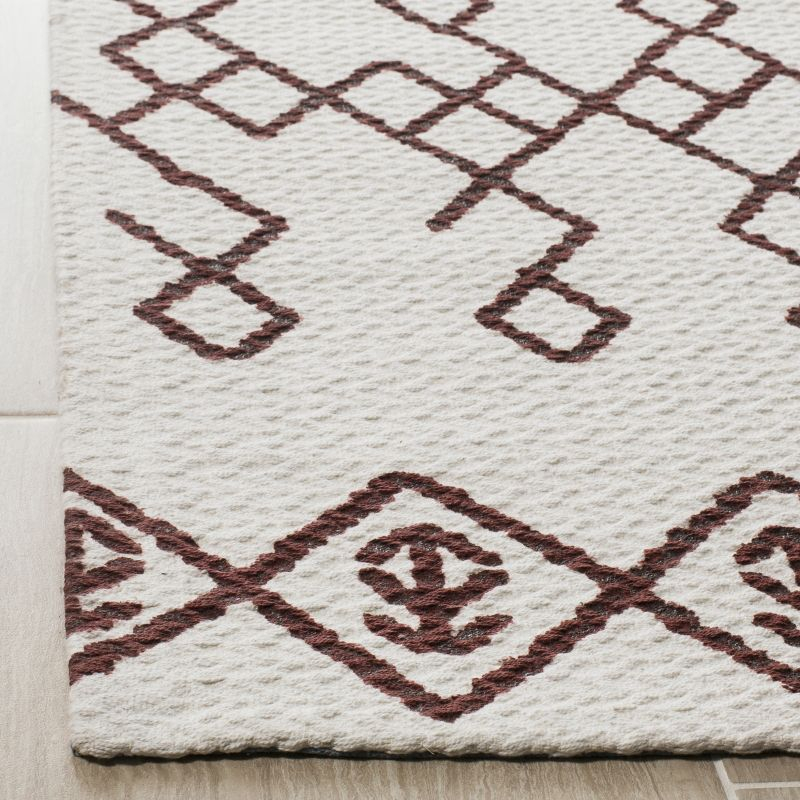 Cedar Brook CDR501 Loomed Indoor Runner Rug - Ivory/Rust - 2'3"x6' - Safavieh