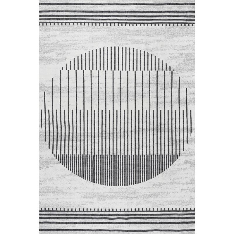 Nuloom Modern Sun Pet Friendly Machine Washable Area Rug, 8' x 10', Light Beige