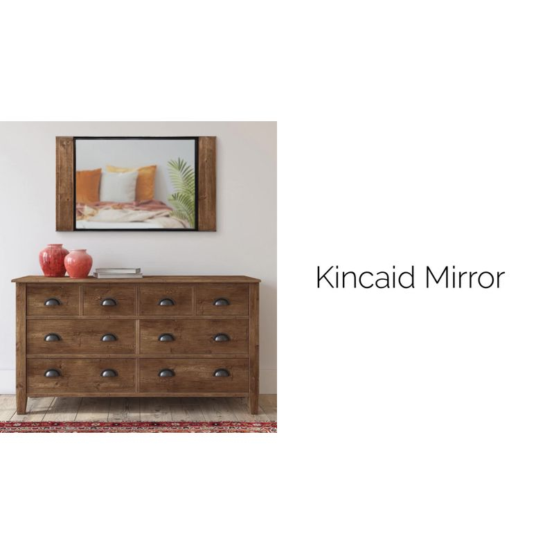 19.2" x 63" Kincaid Full Length Wall Mirror Rustic Brown - Kate & Laurel All Things Decor: Metal Frame, Freestanding Espejo