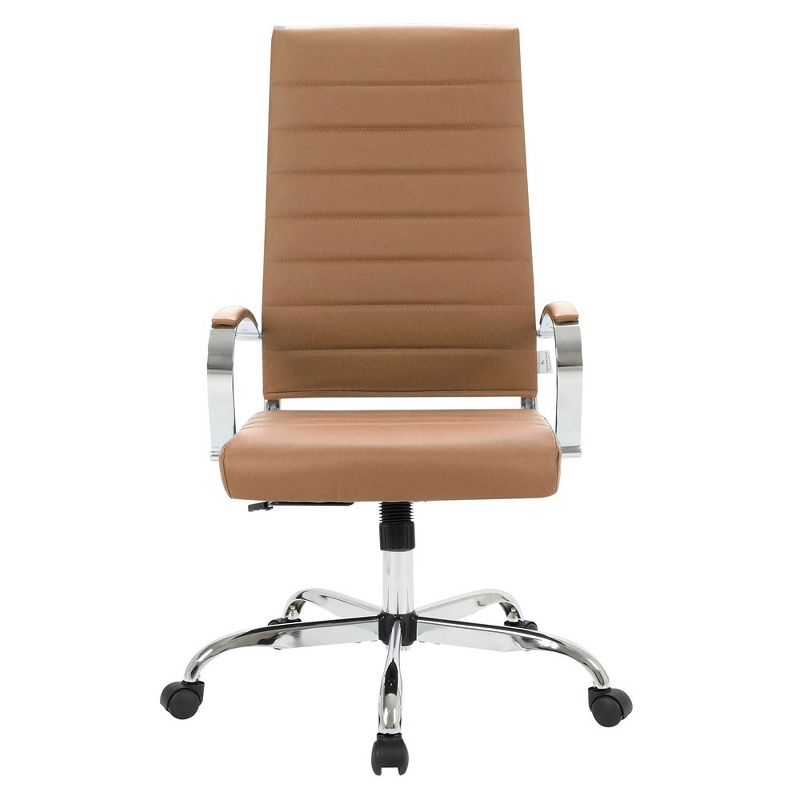 LeisureMod Benmar Modern High Back Leather Office Chair