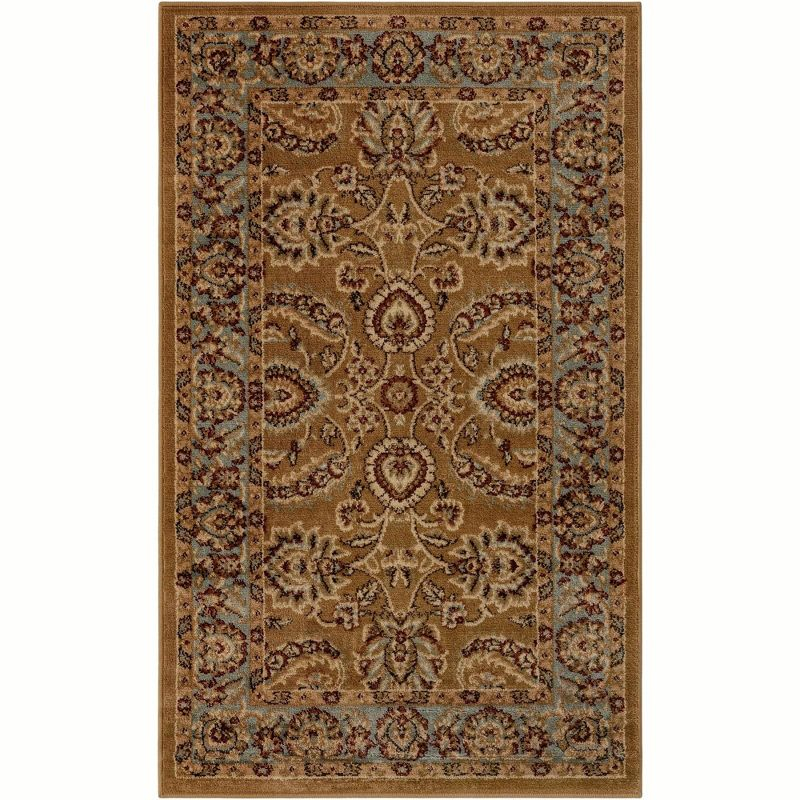 Unique Loom 3' 3 x 5' 3 Dark Yellow Voyage Asheville Area Rug