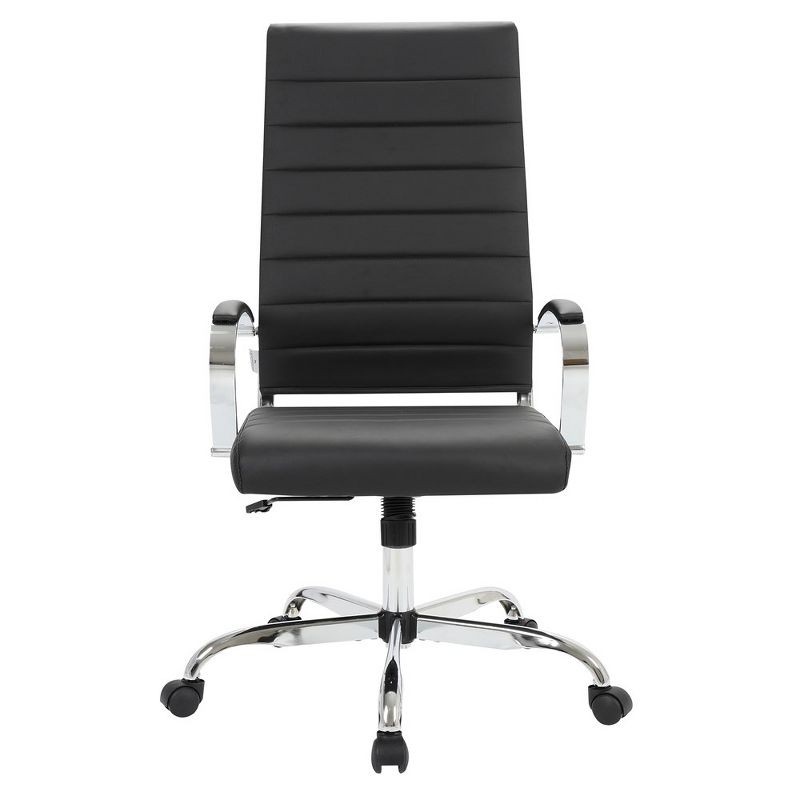 LeisureMod Benmar Modern High Back Leather Office Chair