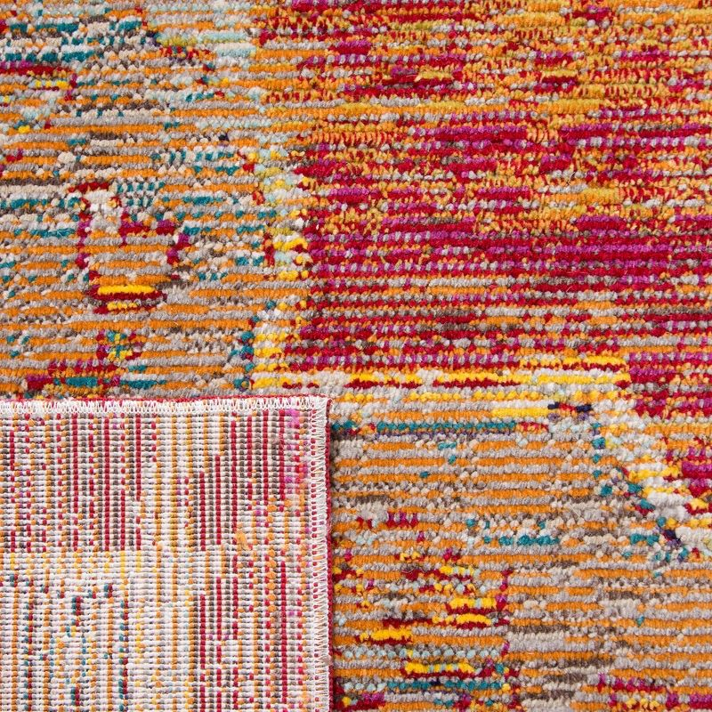 Crystal CRS500 Power Loomed Area Rug - Orange/Light Blue - 11'x16' - Safavieh.