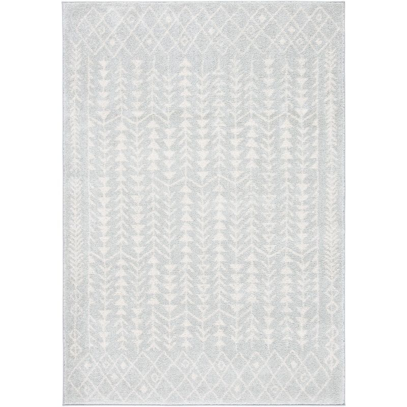 Tulum TUL262 Power Loomed Area Rug - Light Grey/Ivory - 6'x9' - Safavieh.
