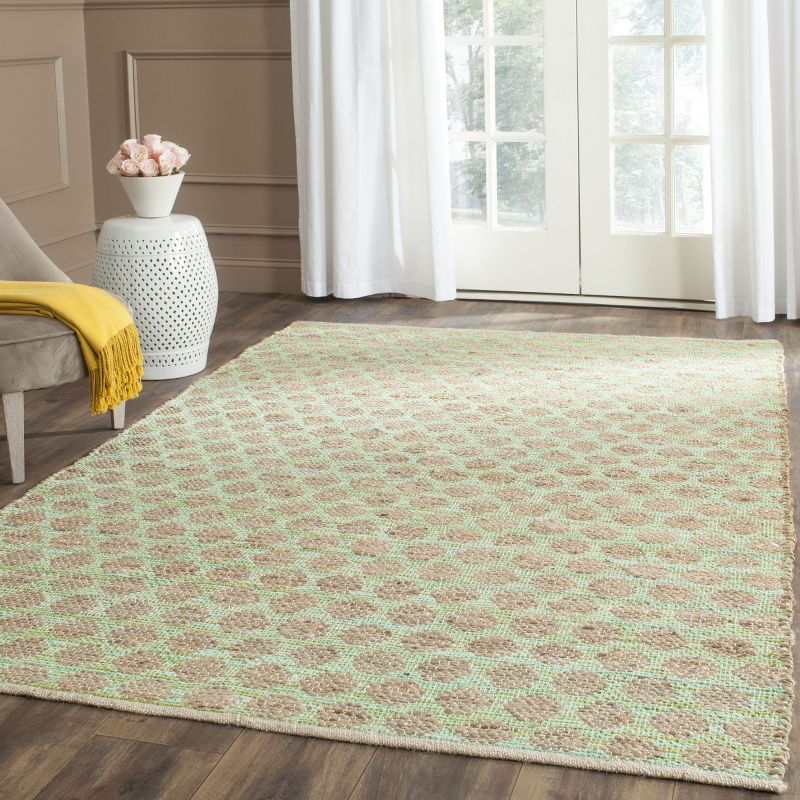 Cape Cod CAP820 Woven Indoor Accent Rug - Green/Natural - 3'x5' - Safavieh