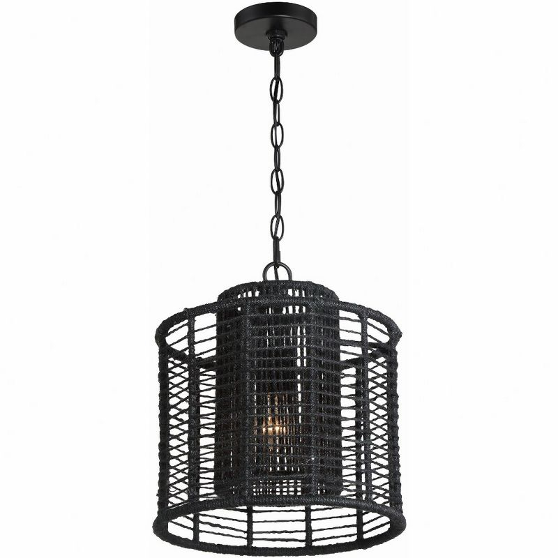 Crystorama Lighting Jayna 1 - Light Pendant in  Matte Black