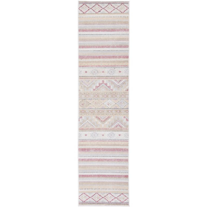 Cabana CBN551 Power Loomed Indoor and Outdoor Runner Rug - Ivory/Beige Gold - 2'2"x9' - Safavieh.