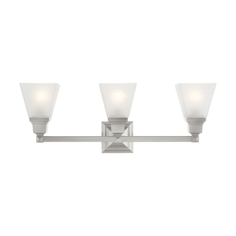 Livex Lighting Mission 3 - Light Vanity in  Brushed Nickel