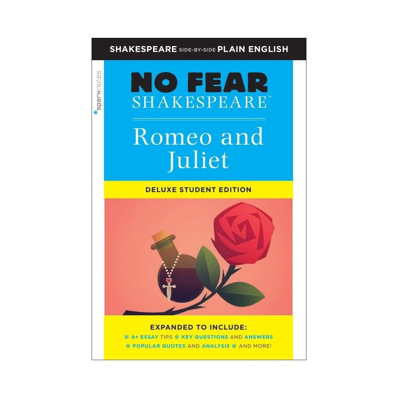 Romeo and Juliet - (Sparknotes No Fear Shakespeare) by  William Shakespeare & Sparknotes (Paperback)