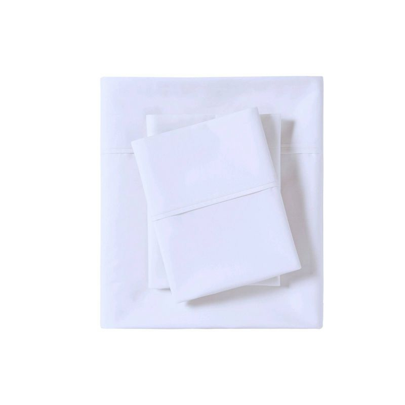 Madison Park Peached Percale 200 Thread Count Relaxed Cotton Percale Sheet Set