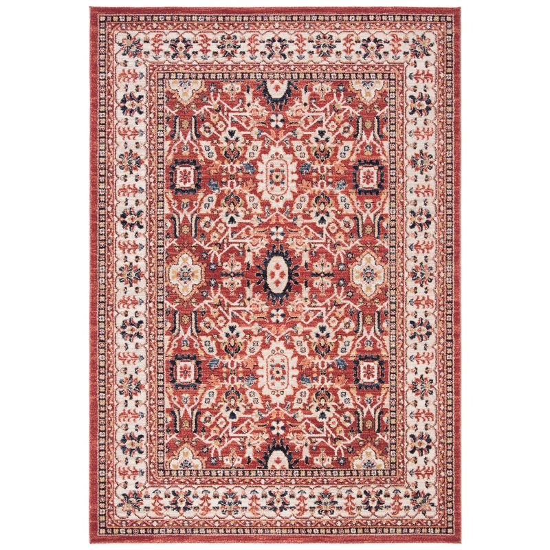 Charleston CHL412 Loomed Indoor Area Rug - Red/Ivory - 5'3"x7'6" - Safavieh