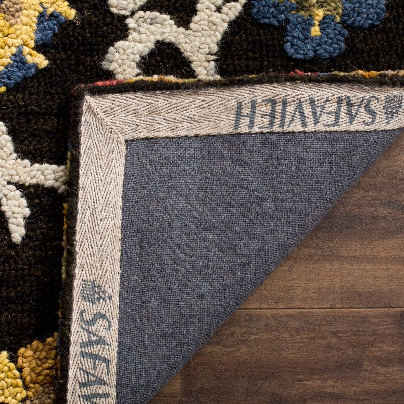 Blossom BLM401 Hand Tufted Runner Rug - Charcoal/Multi - 2'3"x8' - Safavieh.