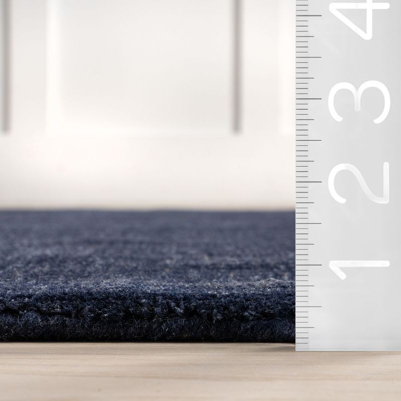 Arvin Olano x Rugs USA - Arrel Speckled Wool-Blend Indoor Area Rug, 3' x 5', Midnight