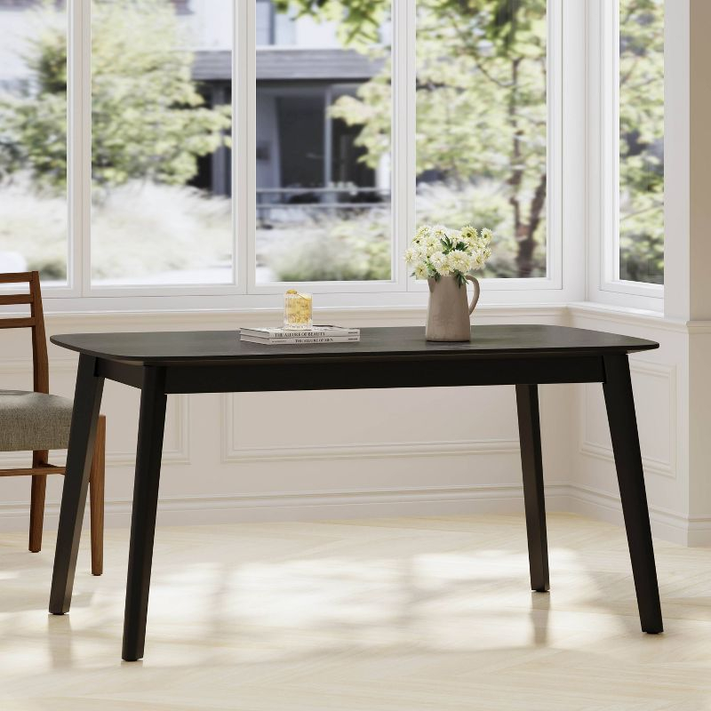 Christopher Knight Home Nyala Wood Dining Table Matte Black