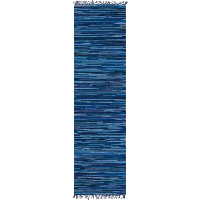 Unique Loom 2' 7 x 9' 10 Striped Chindi Cotton Runner Rug