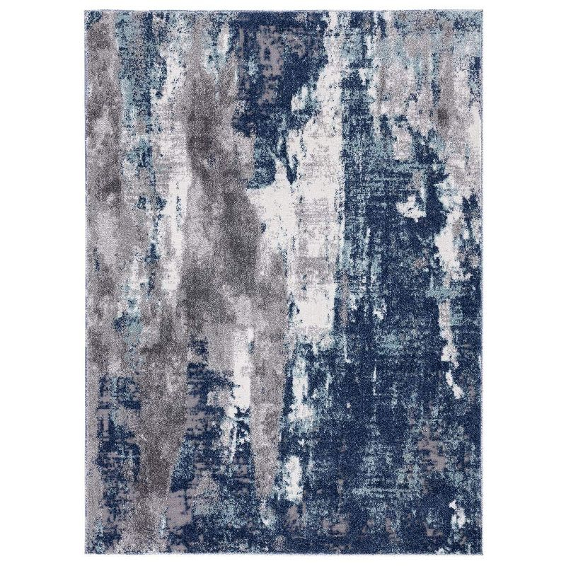 Luxe Weavers Euston Collection Modern Abstract Area Rug, Blue 9x12